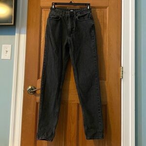 Urban Outfitters BDG Size 24 Mom High-Rise Black Washed Jeans Preowned Jean